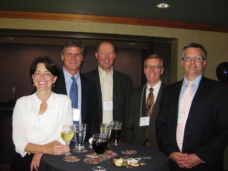 Margaret Kirkpatrick and Gregg Kantor of NW Natural, Robert Van Brocklin of Stoel Rives, Greg Ness of the Standard, Mayor Sam Adams